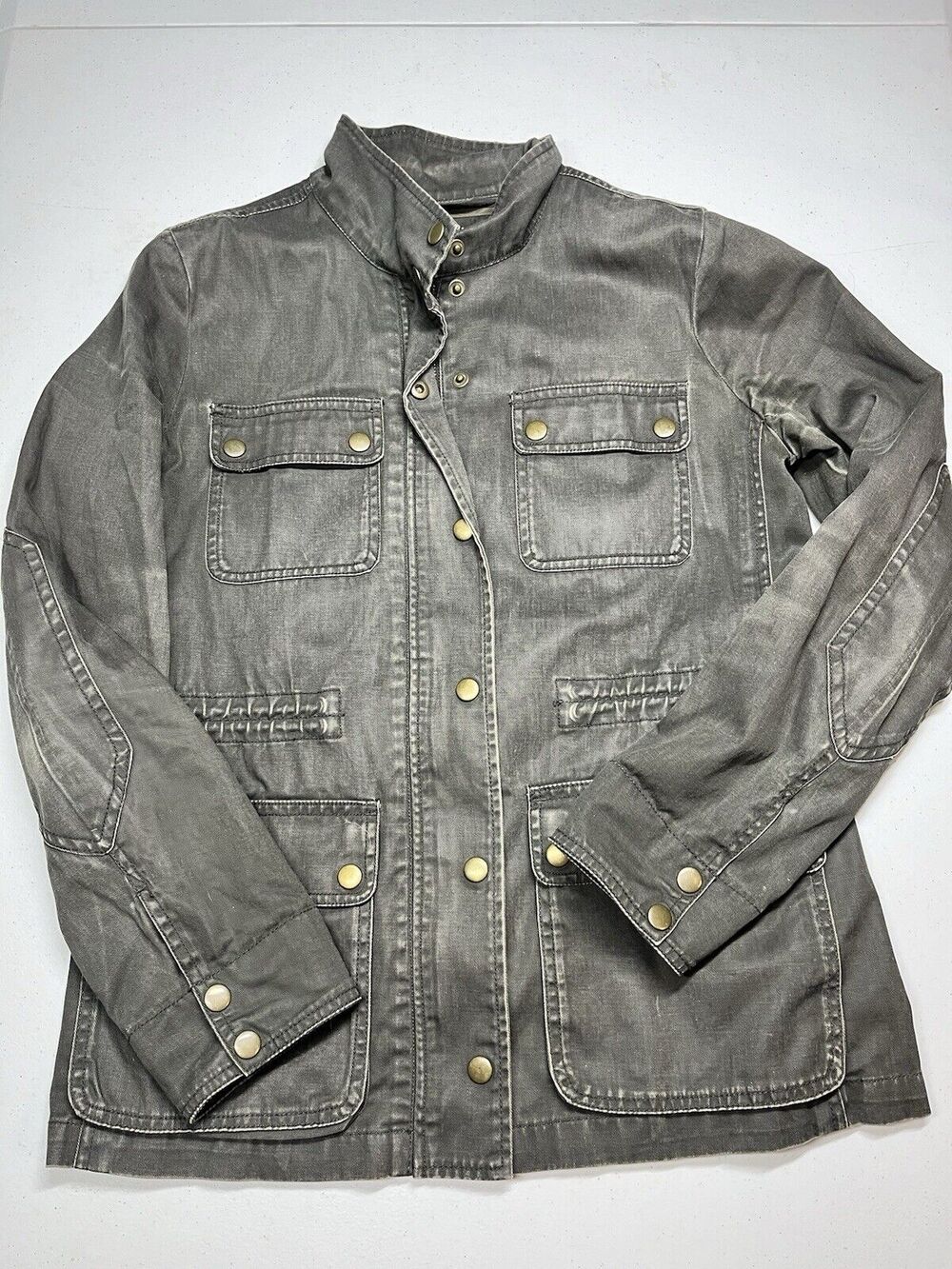 J. Crew Relaxed Boyfriend Field Jacket Chore Canvas Dark Size Smal